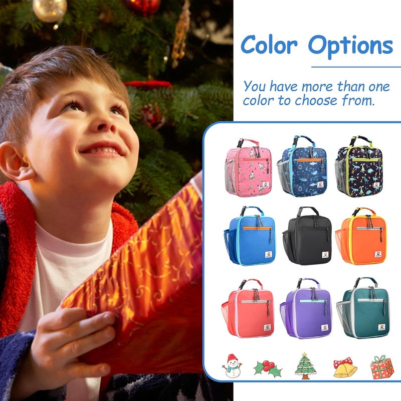 CaCTOUR Lunch Box Kids,Premium Insulated Lunchbox for Girls Boys,Soft Mini Cooler Bag Back to School Thermal Reusable Lunch Bag for Work School Picnic (Blue) - Image 2